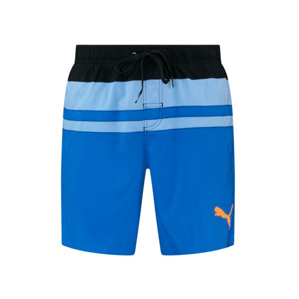 Puma Zwembroek Heren Heritage Stripe Mid Shorts Benjamin Blue Combo