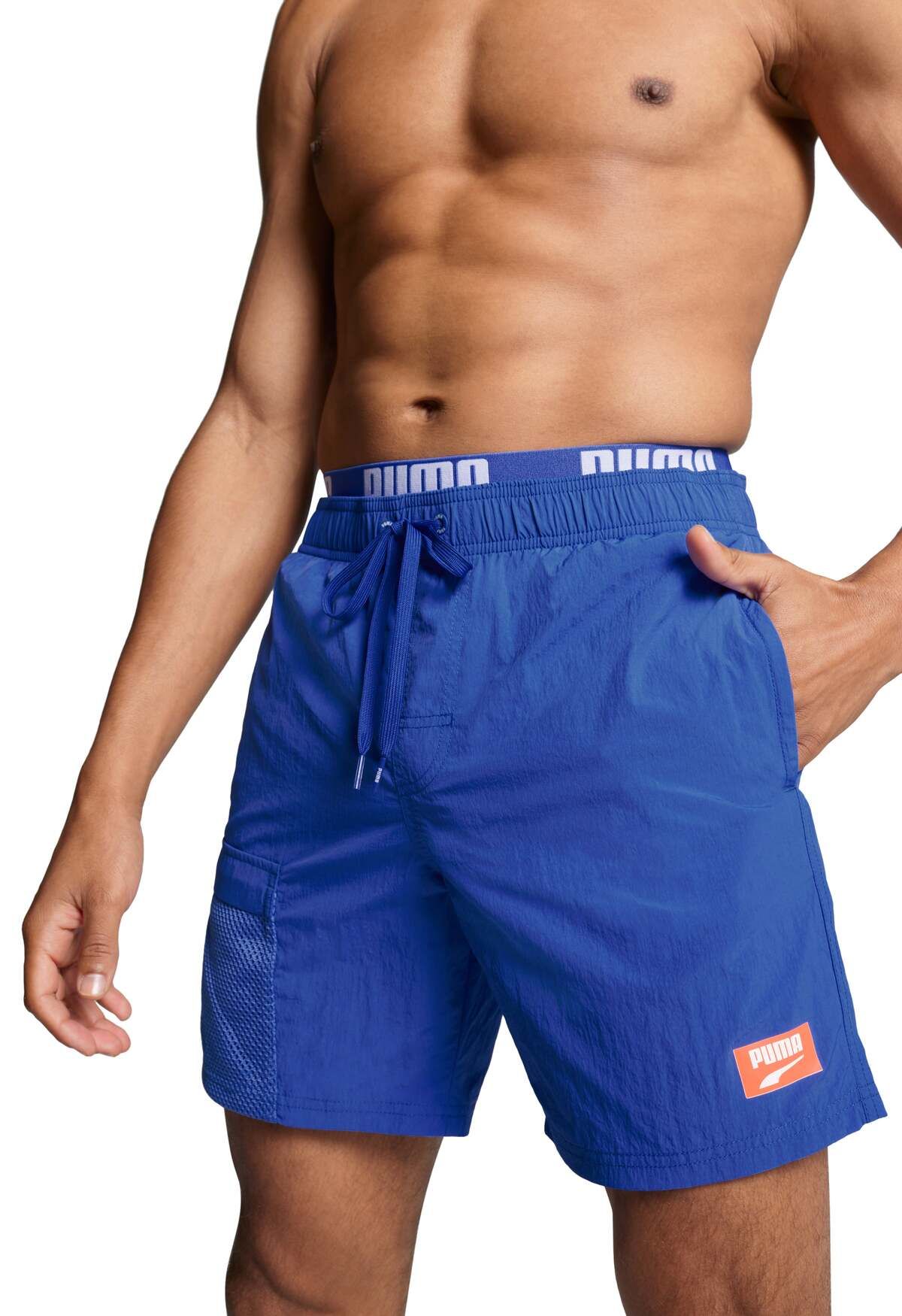 Puma Zwembroek Heren Utility Mid Shorts Benjamin Blue