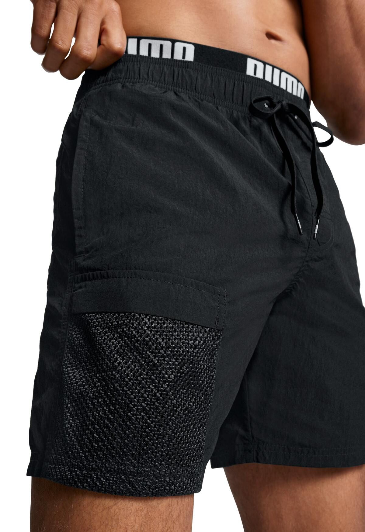 Puma Zwembroek Heren Utility Mid Shorts Zwart