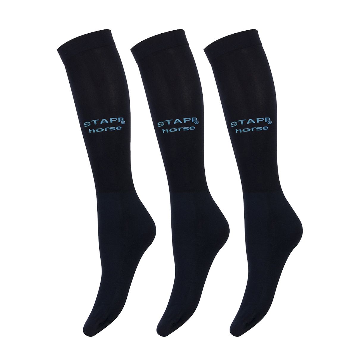 STAPP Horse Paardrijsokken Ultra Fine 3-pack Marine