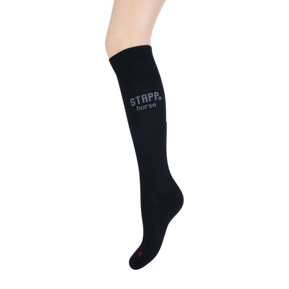 STAPP Horse Paardrijsokken Compressie 4-pack Zwart / Grijs