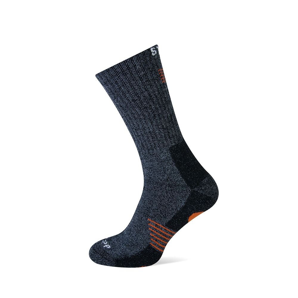 STAPP Wandelsokken Techno Bamboo 3-pack Dark Grey Orange