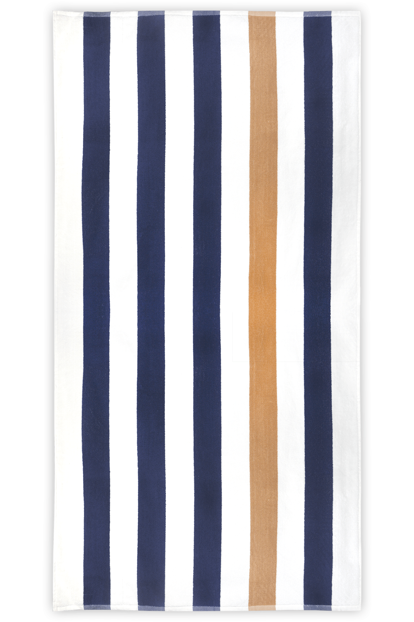 The One Towelling Strandhanddoek 90 x 190 cm Stripe Navy / Gold