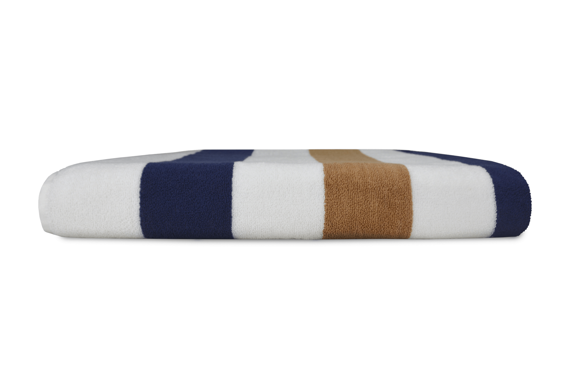 The One Towelling Strandhanddoek 90 x 190 cm Stripe Navy / Gold
