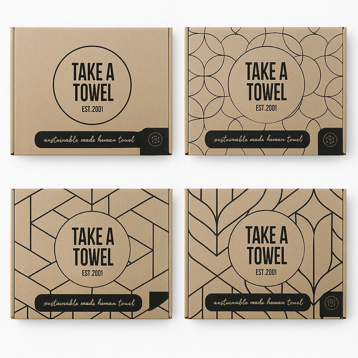 Take a Towel Hamamdoek 90 x 170 cm Zwart