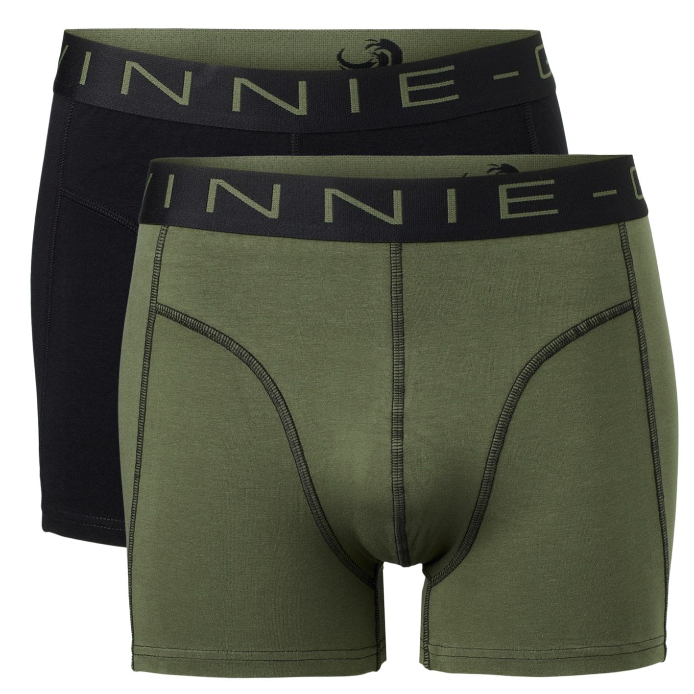Vinnie-G Boxershorts 2-pack Black / Forest Green
