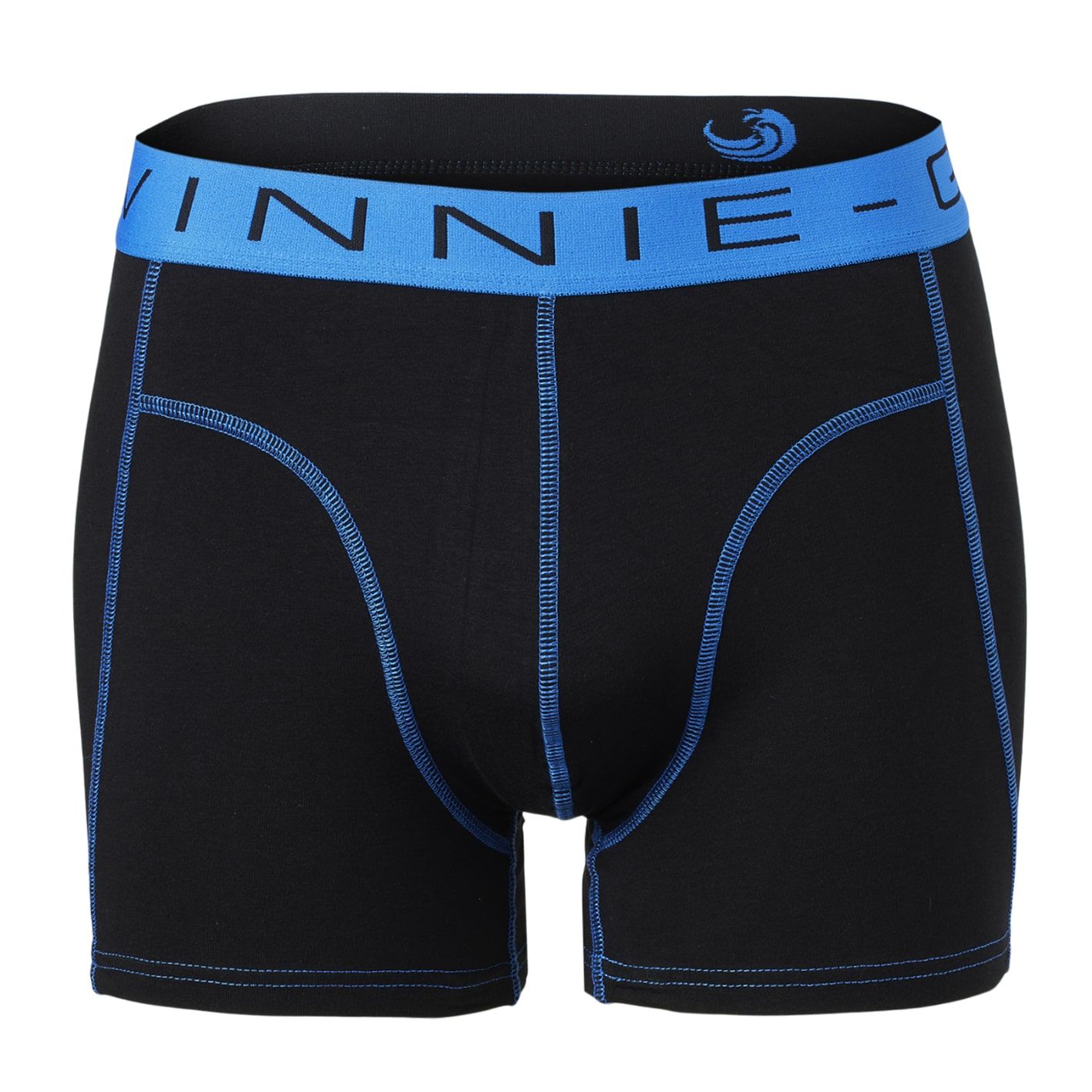Vinnie-G Boxershorts 2-pack Black/Blue Stitches