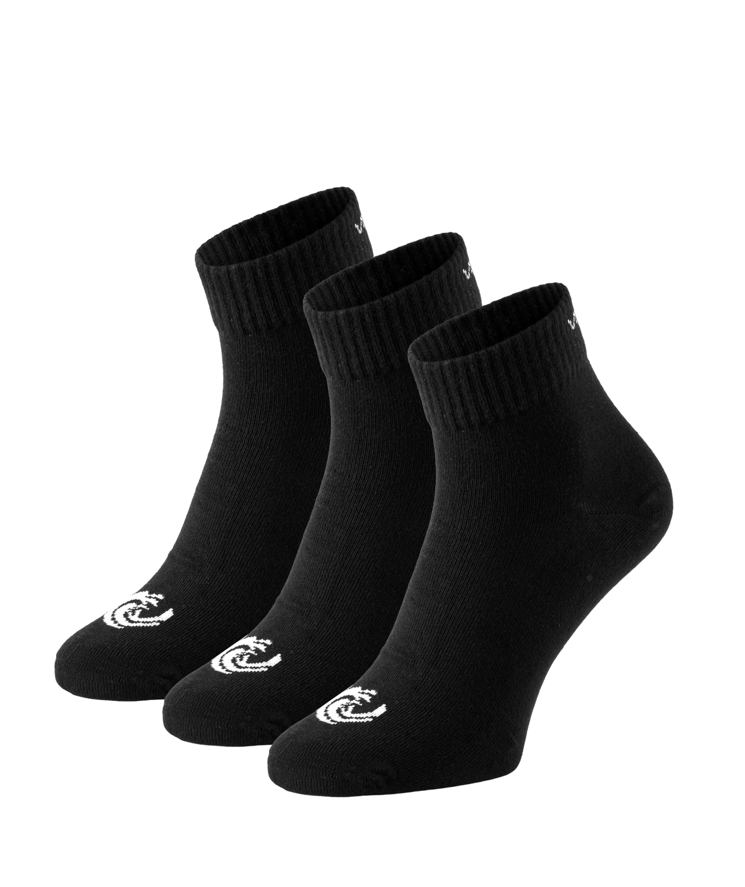 Vinnie-G Quartersokken 3-pack Zwart