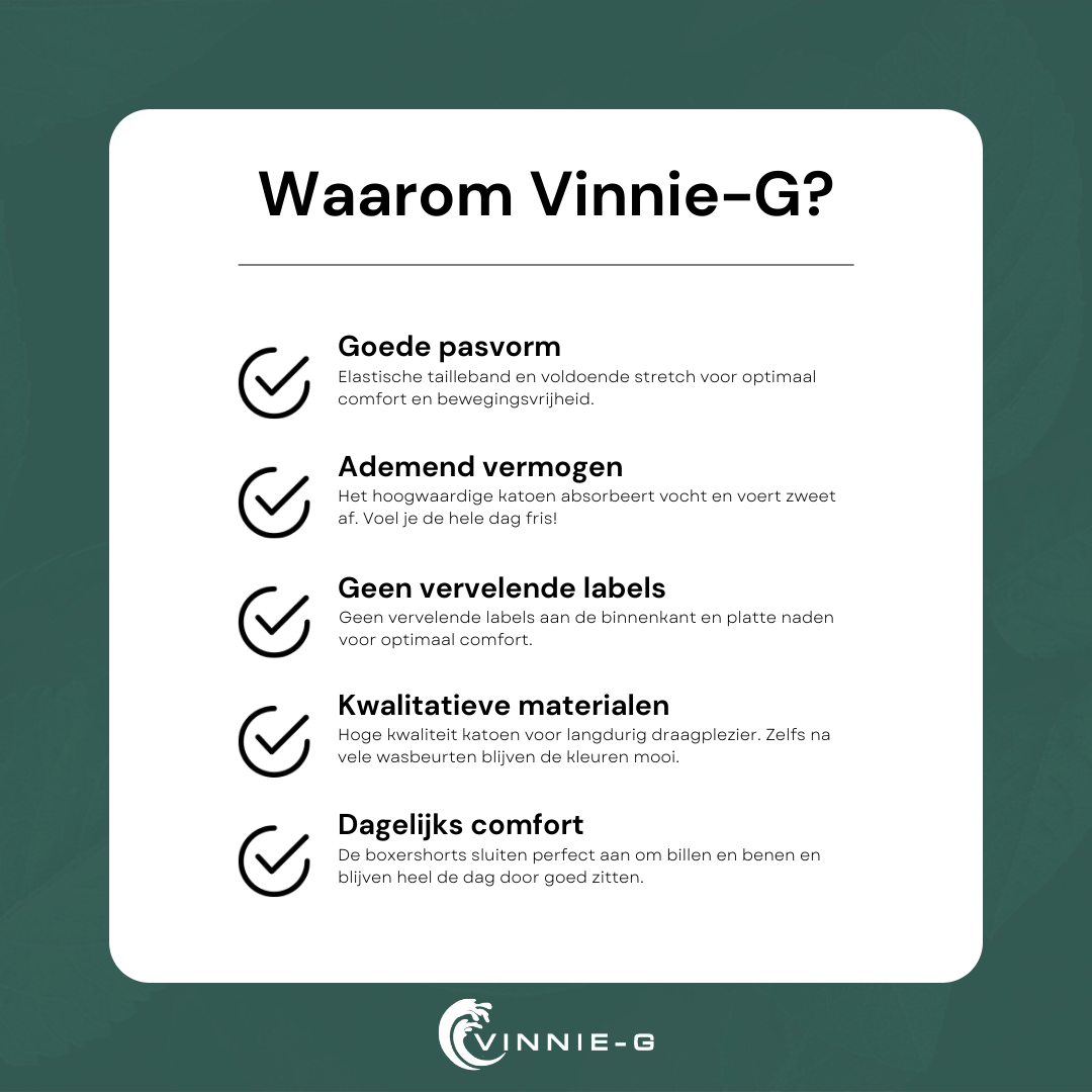 Vinnie-G Boxershorts Voordeelpakket 10-pack Black / Blue / Grey