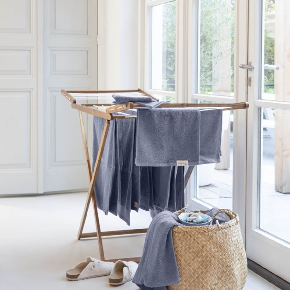 Walra Soft Cotton Washandje 16 x 21 cm 550 gram Indigo - 12 stuks