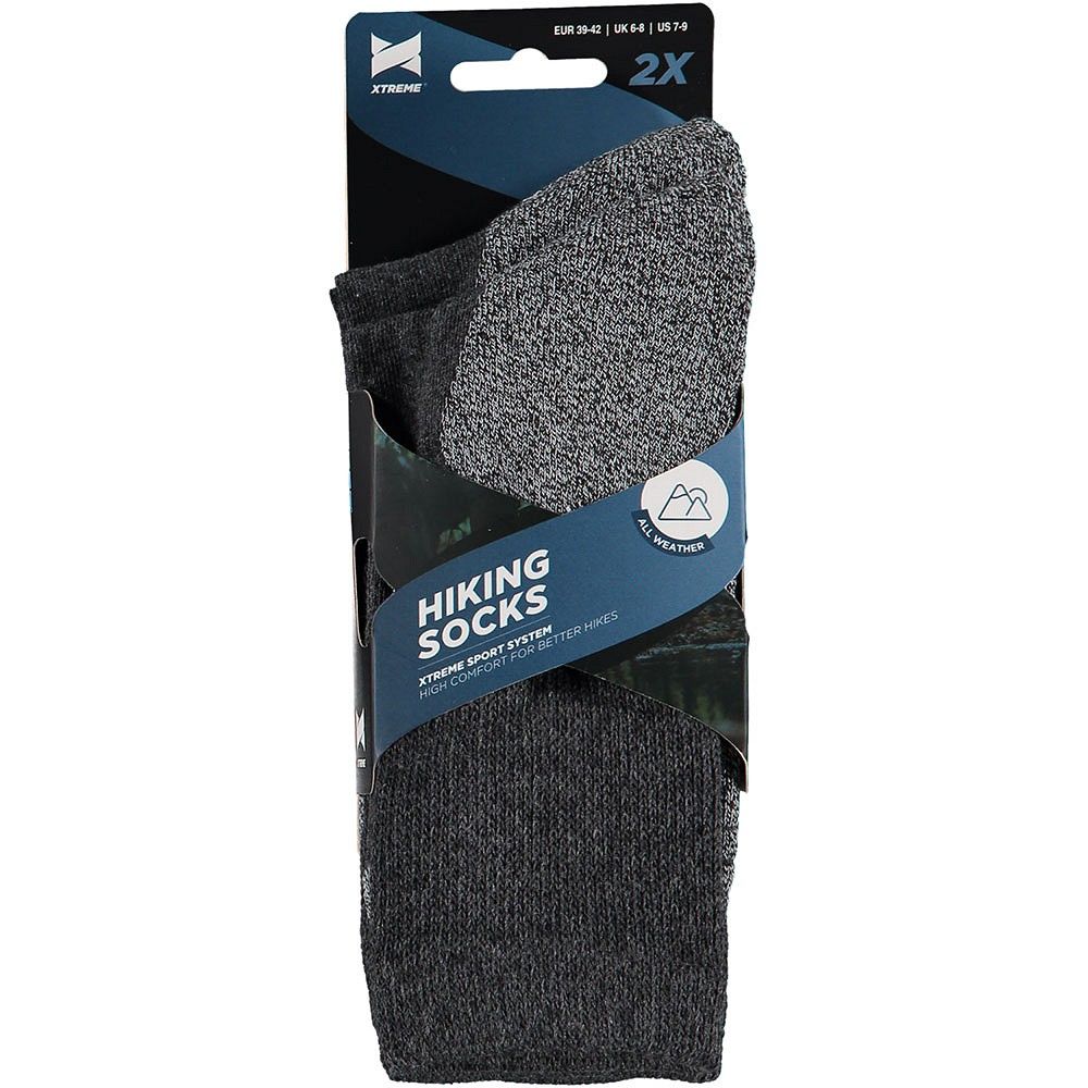 Xtreme Hiking Sokken 2-pack Multi Antraciet