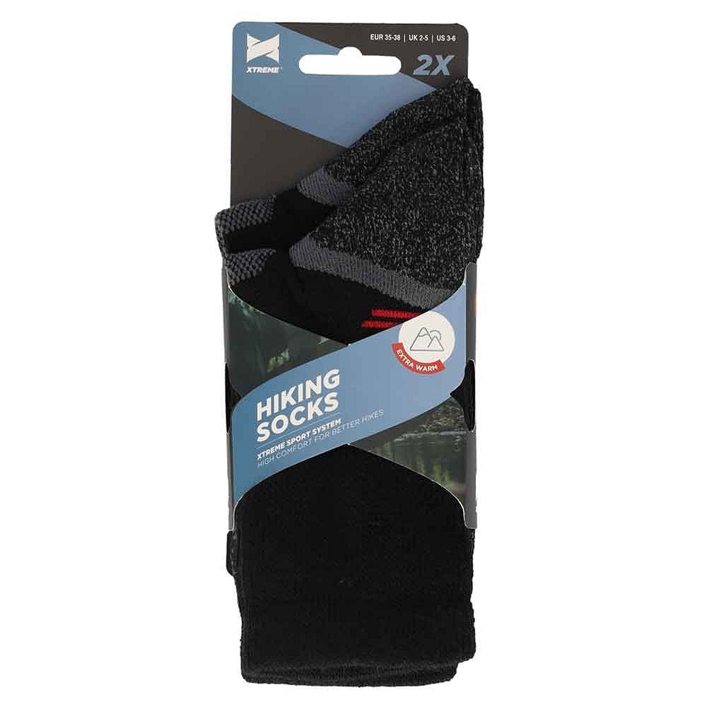 Xtreme Hiking Sokken Wol 2-pack Multi Black