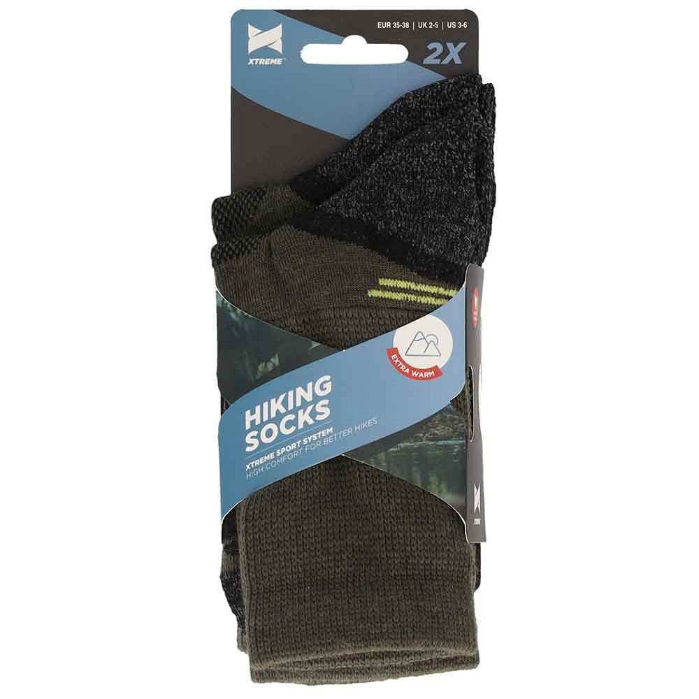 Xtreme Hiking Sokken Wol 2-pack Multi Green