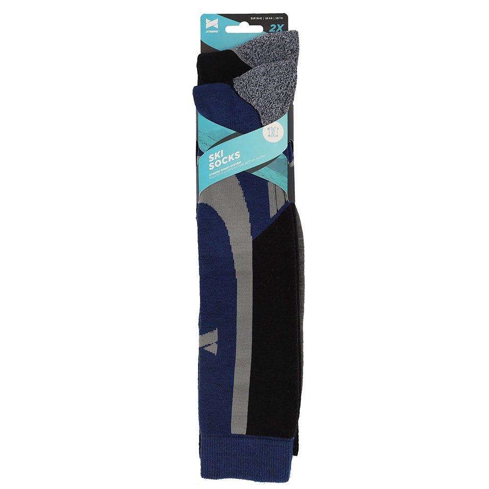Xtreme Skisokken Unisex 2-pack Multi Blue