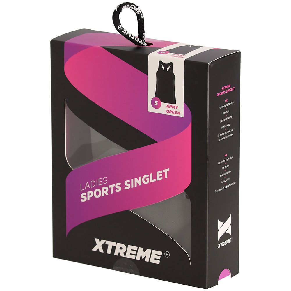 Xtreme Sportswear Sport Singlet Dames Army Green