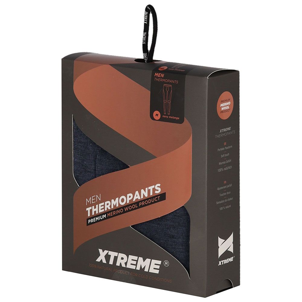 Xtreme Thermolegging Heren Merino Wol Navy Melange