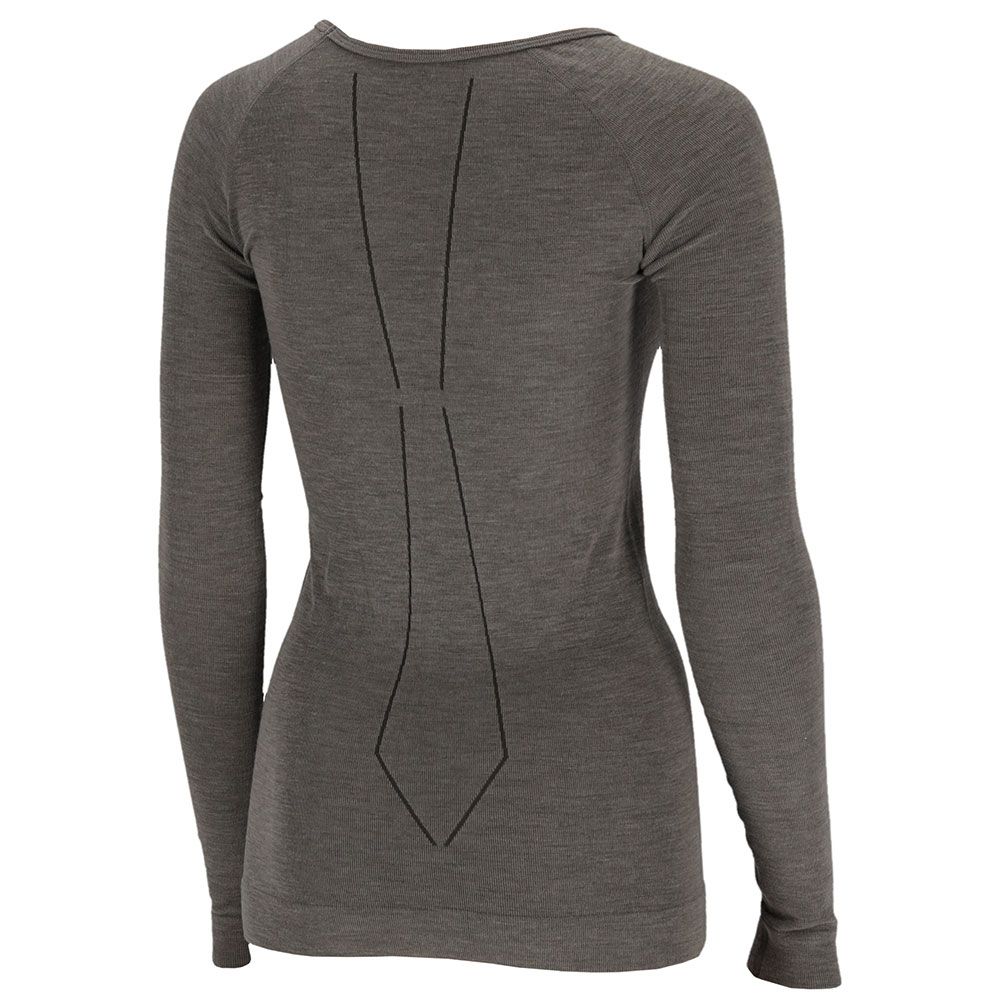 Xtreme Thermoset Dames Merino Wol - Thermoshirt + Thermolegging - Grey Melange