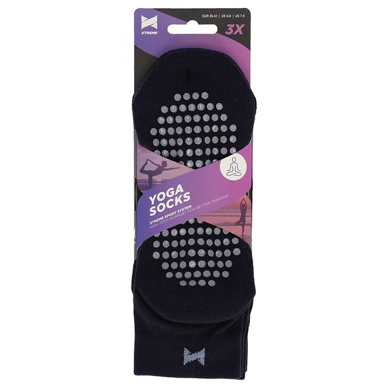 Xtreme Yoga Sokken 3-pack Navy
