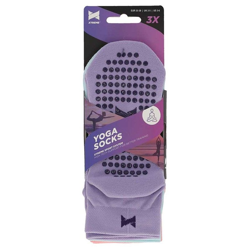 Xtreme Yoga Sokken 6-pack Pastel