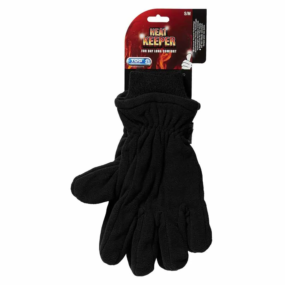 Heatkeeper Thermo Handschoenen Thinsulate/Fleece Zwart