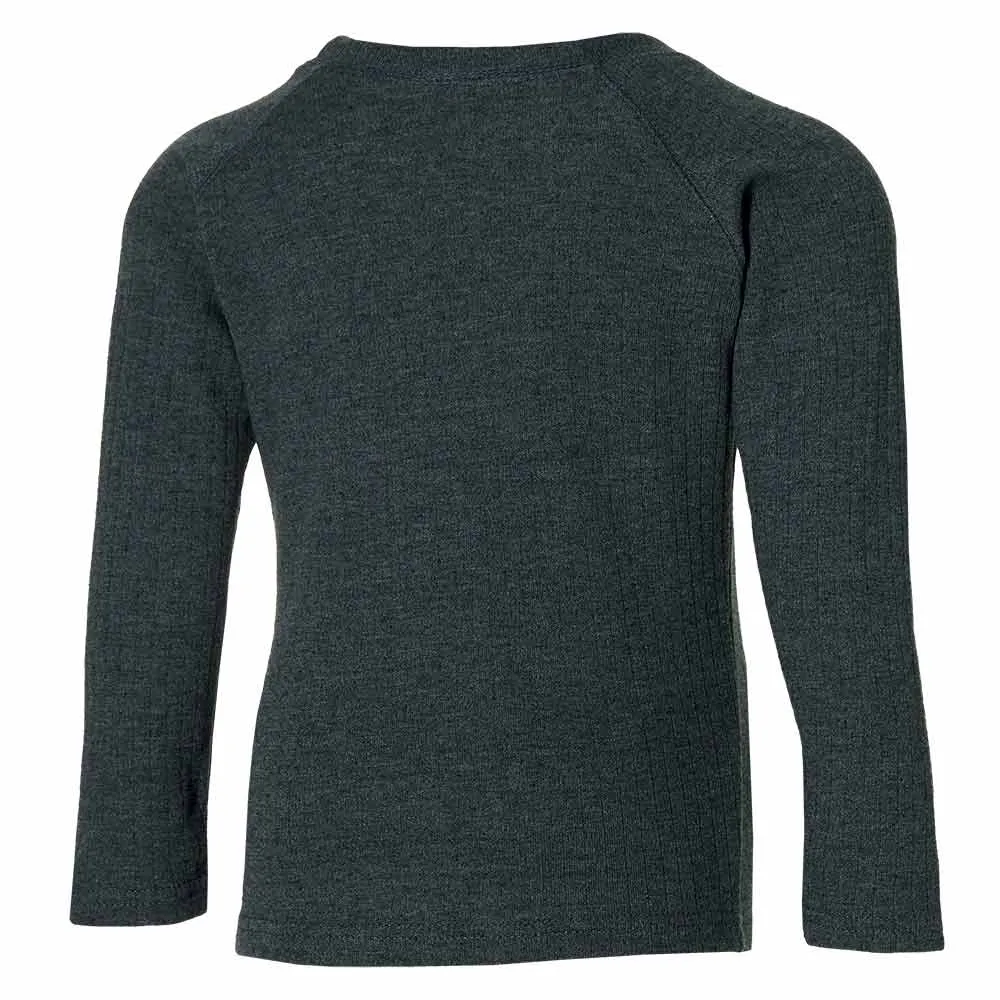 Heatkeeper Thermoset Kinderen Comfort - Thermoshirt + Thermo Legging - Antraciet Melange