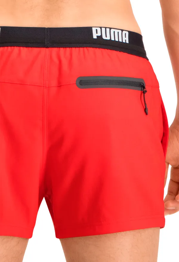 Puma Zwembroek Mannen Logo Short Red