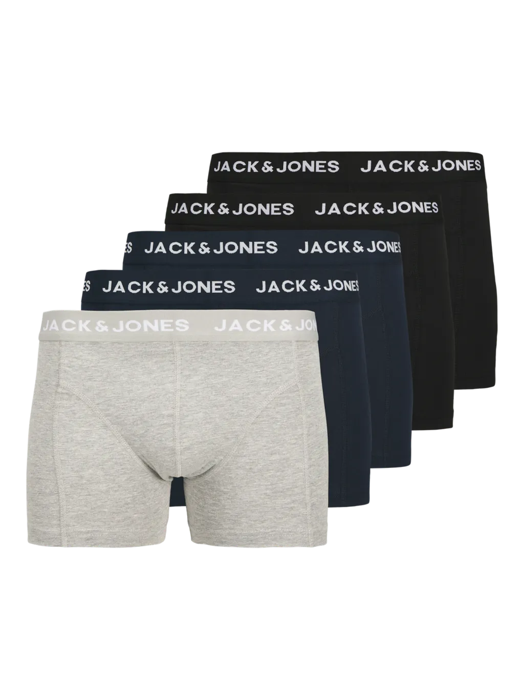 Jack & Jones Boxershorts JACANTHNONY Trunks 5-pack Navy / Black