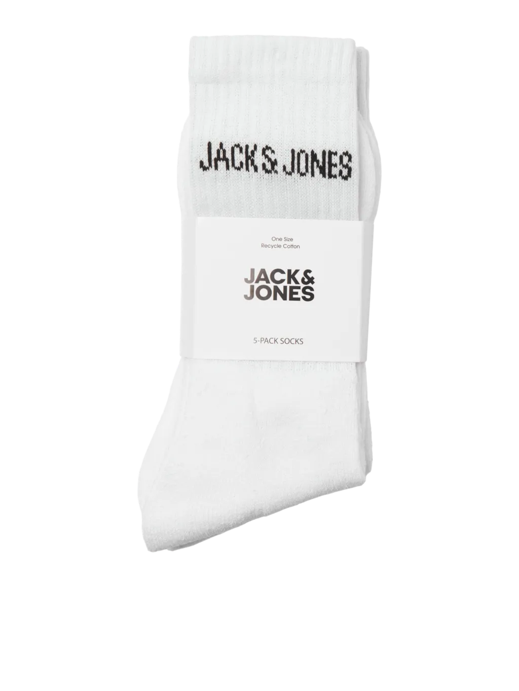 Jack & Jones Sportsokken Heren JACREGEN 5-pack Wit