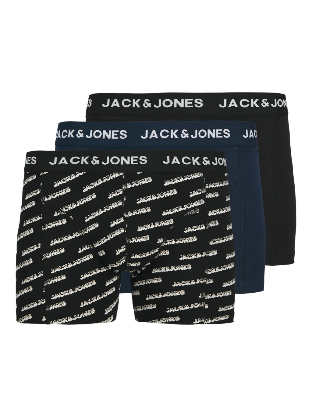 Jack & Jones Boxershorts JACBRIAN Trunks 3-pack Navy Blazer / Black