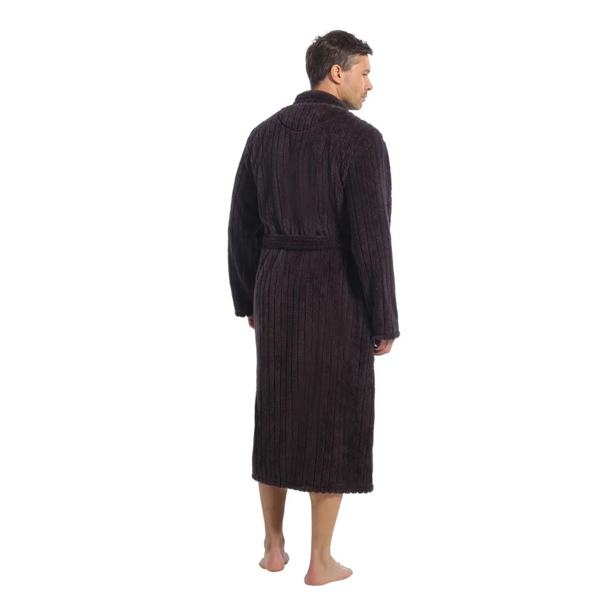 Ten Cate Badjas Heren Stripe Antraciet