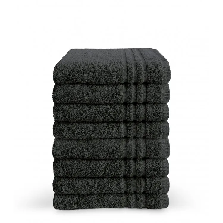 Byrklund Handdoek 50 x 100 cm Antraciet - 6 stuks