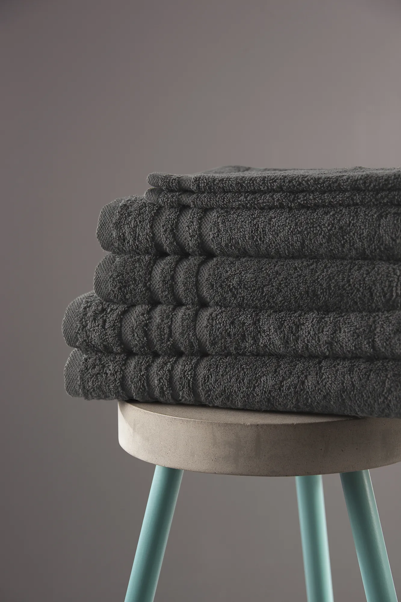 Byrklund Handdoek 50 x 100 cm Antraciet - 6 stuks