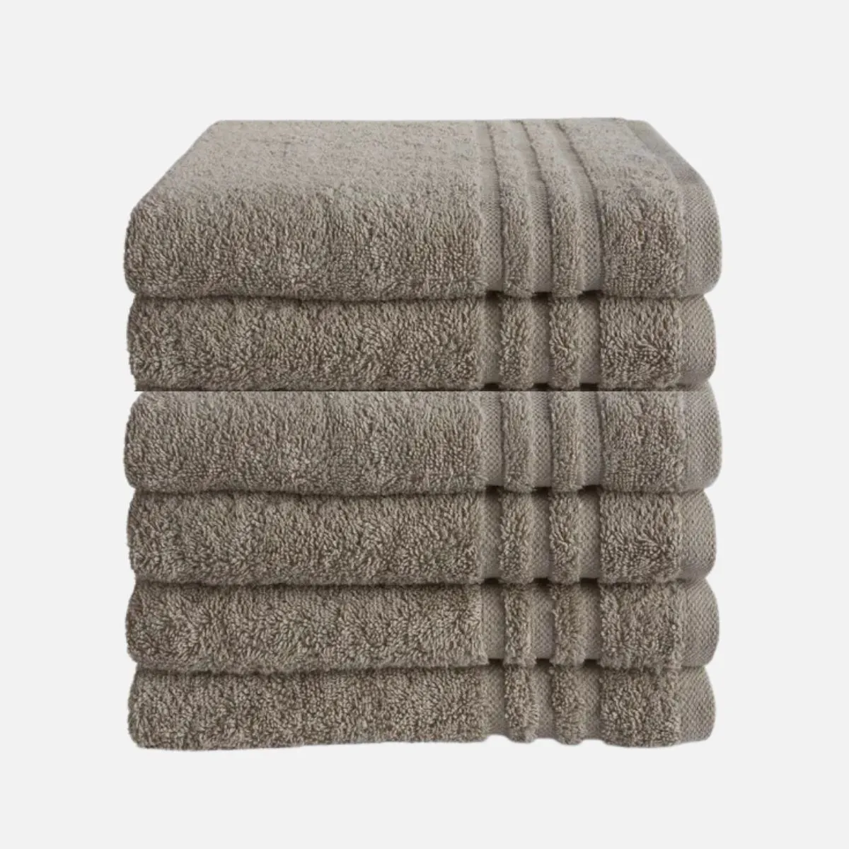 Byrklund Handdoek 50x100 cm 500gram Taupe - 6 stuks