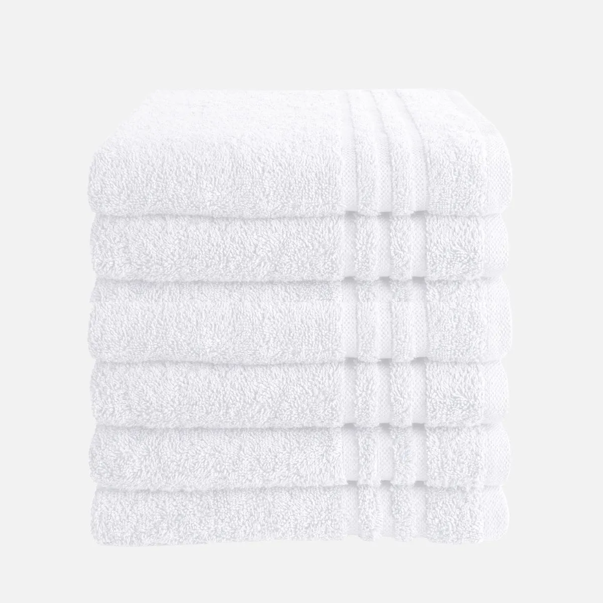 Byrklund Handdoek 50x100 cm 500gram Wit - 6 stuks