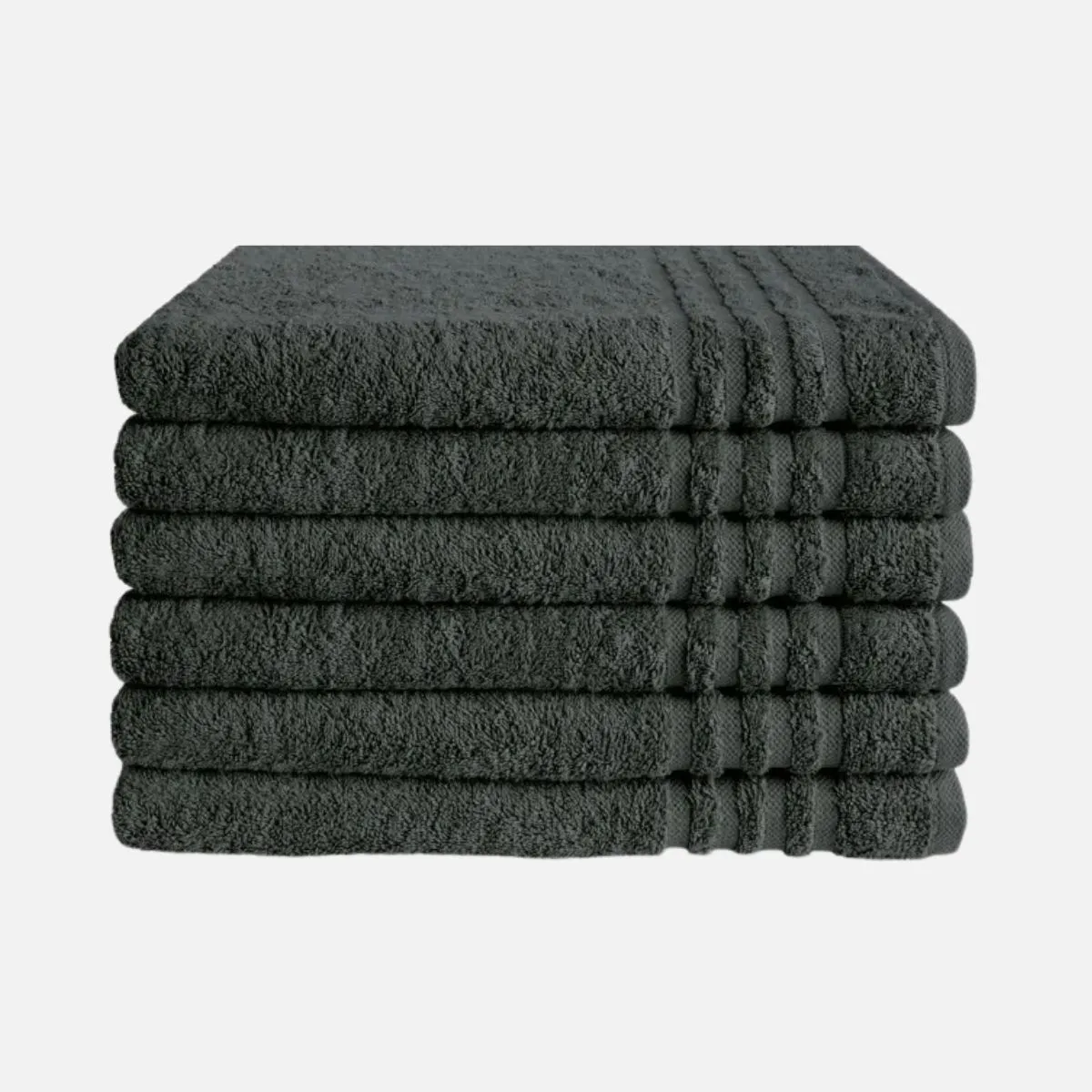 Byrklund Handdoek 70 x 140 cm 500gram Antraciet - 6 stuks
