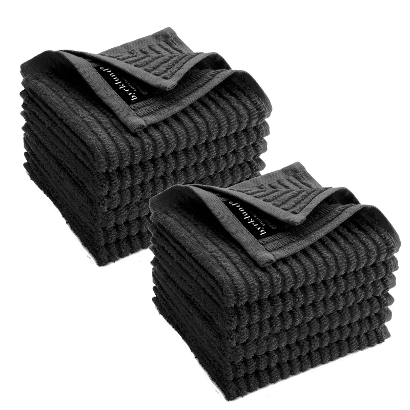 Byrklund Vaatdoek Clean & Shiny Zwart - 12 stuks