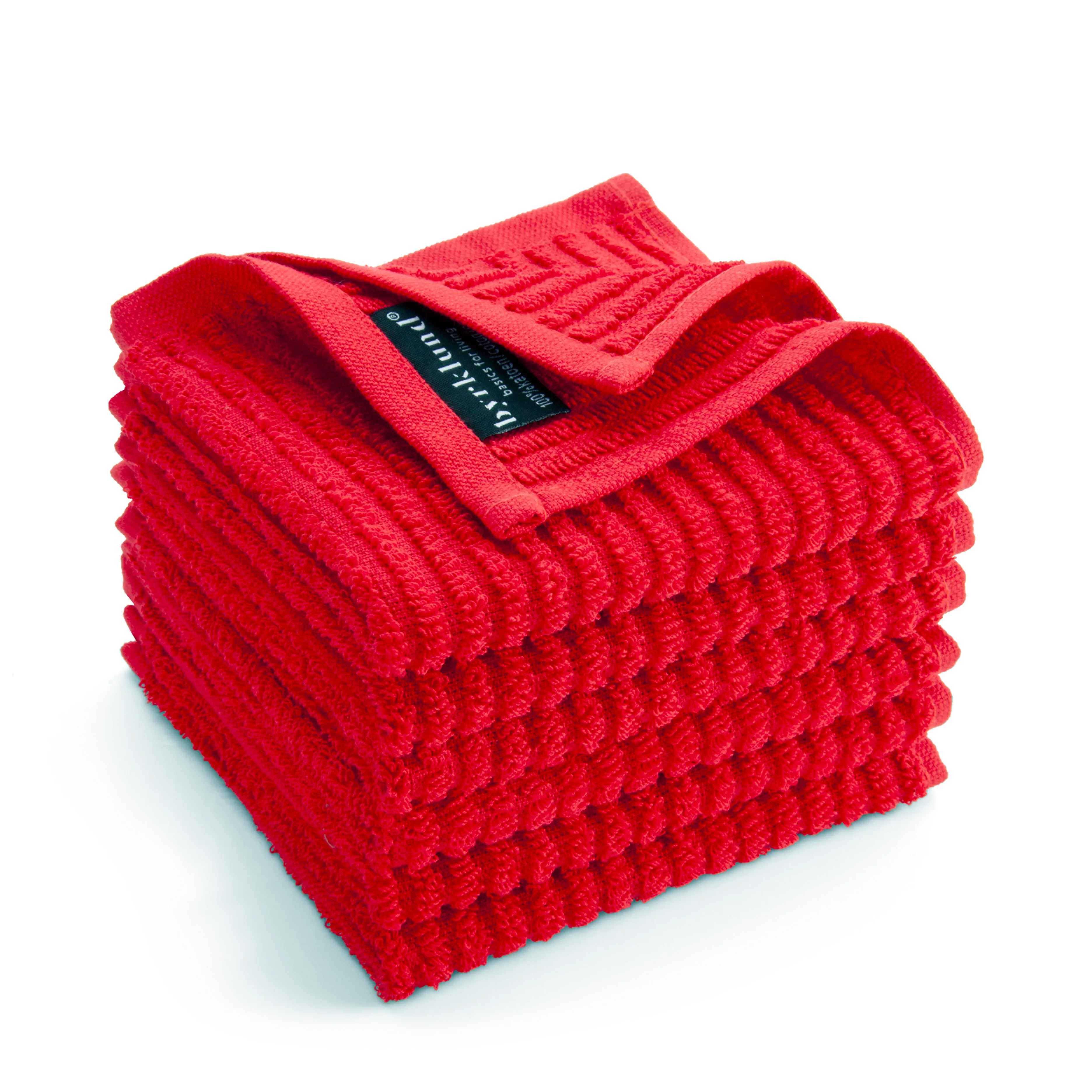 Byrklund Vaatdoek Clean & Shiny Rood - 12 stuks