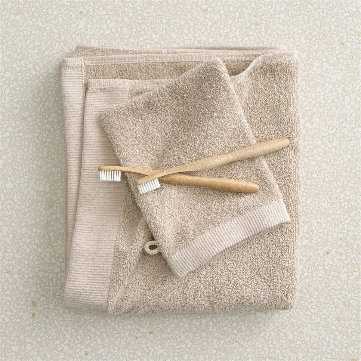 Cinderella Washand Weekend 16x21 cm 550 gr Taupe - 9 stuks