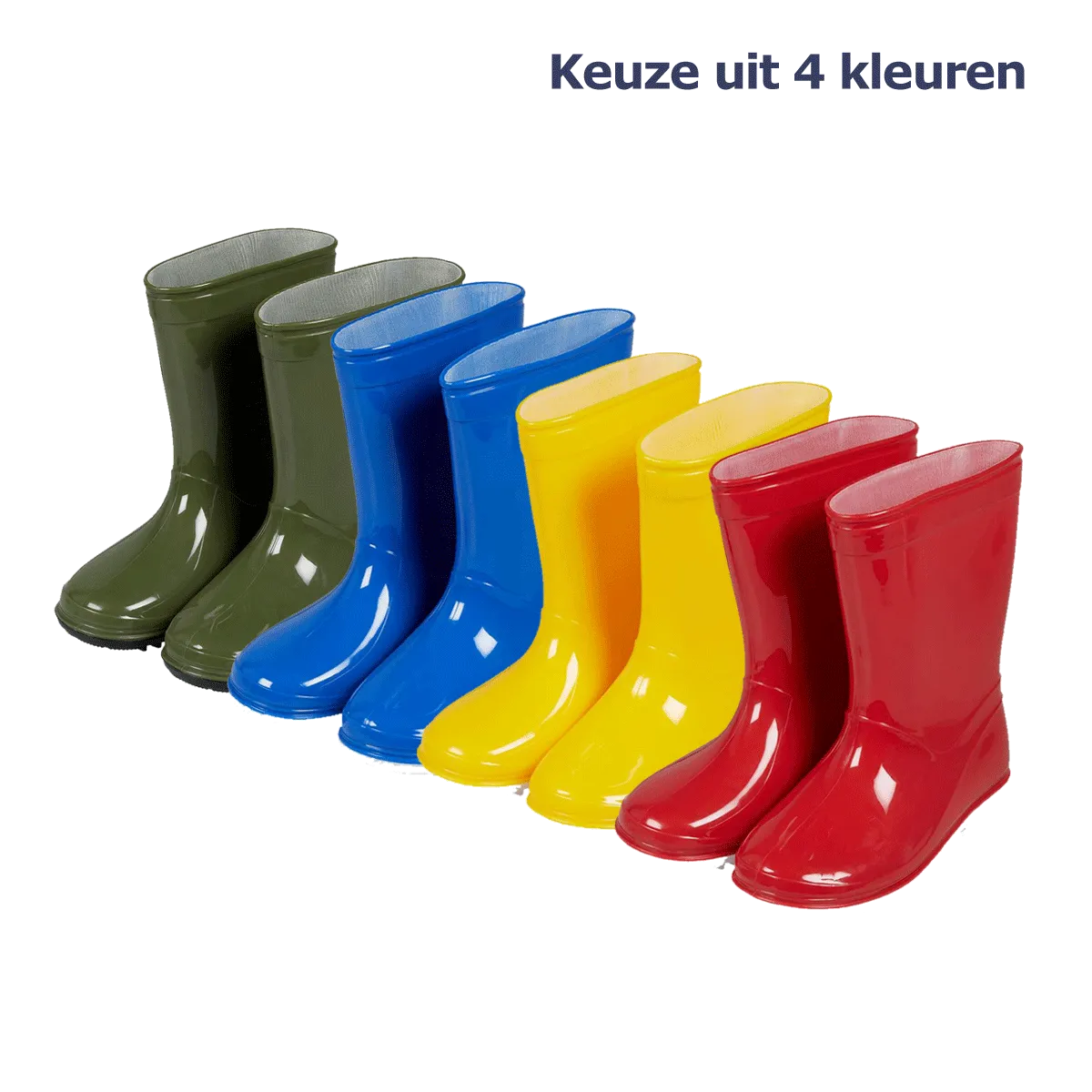 XQ Footwear Regenlaarzen rood Rubber
