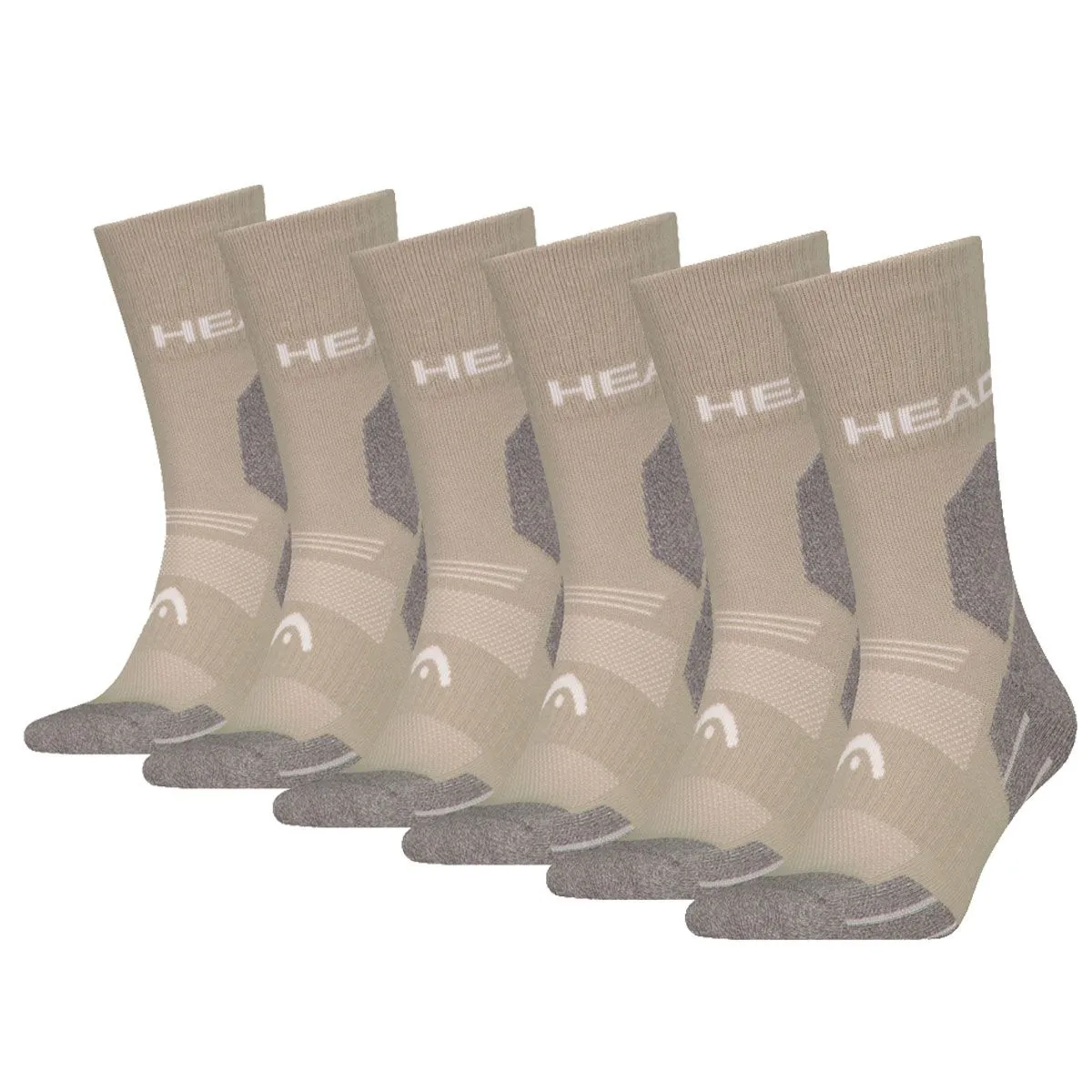 HEAD Wandelsokken All Climates Hiking Crew 6-pack - Keuze uit 4 kleuren