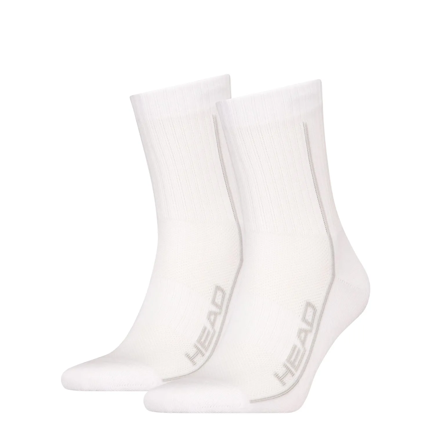 HEAD Short Crew Performance 2-pack Wit