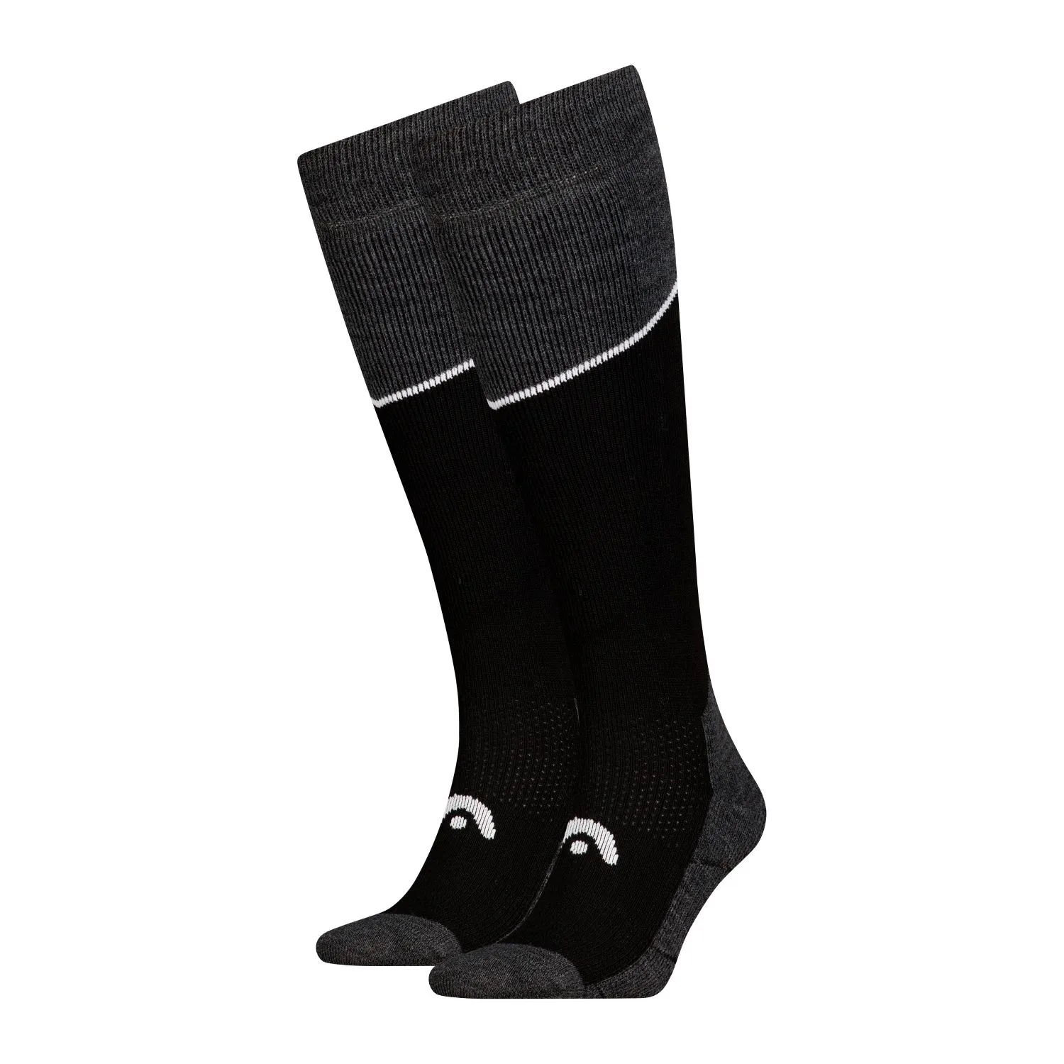HEAD Skisokken Kneehigh 6-pack Black / Grey Melange