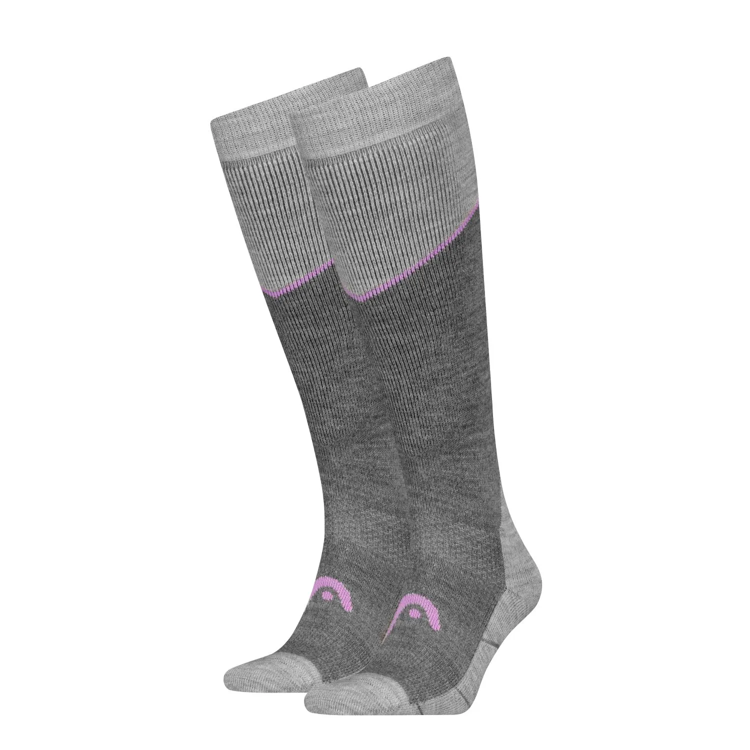 HEAD Skisokken Kneehigh 6-pack Light Grey Melange / Lilac