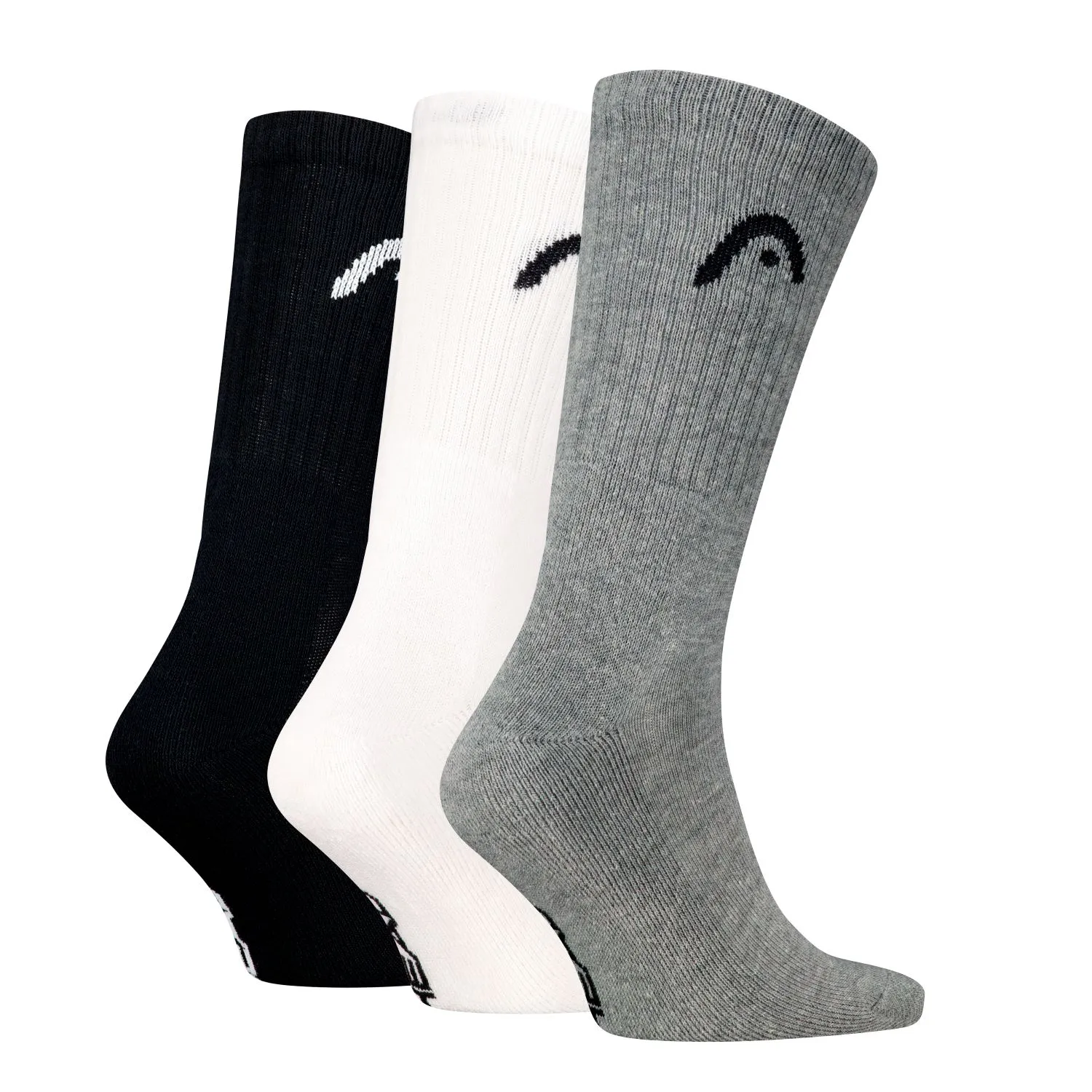 HEAD Sportsokken Training 3-pack Grijs / Wit / Zwart