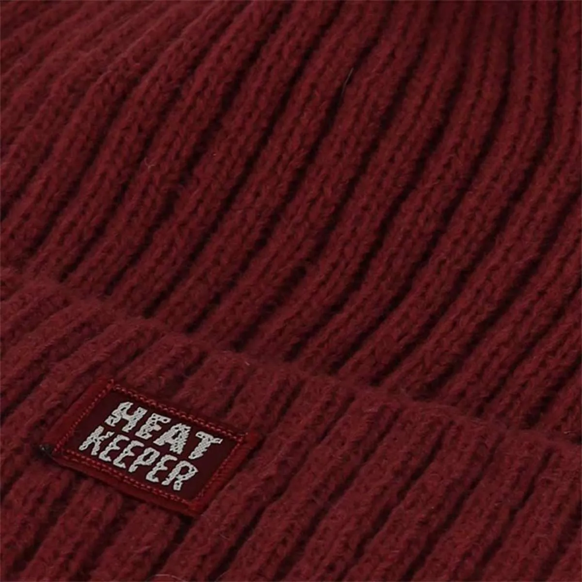 Heatkeeper Thermo Muts met Pompon Dames Burgundy