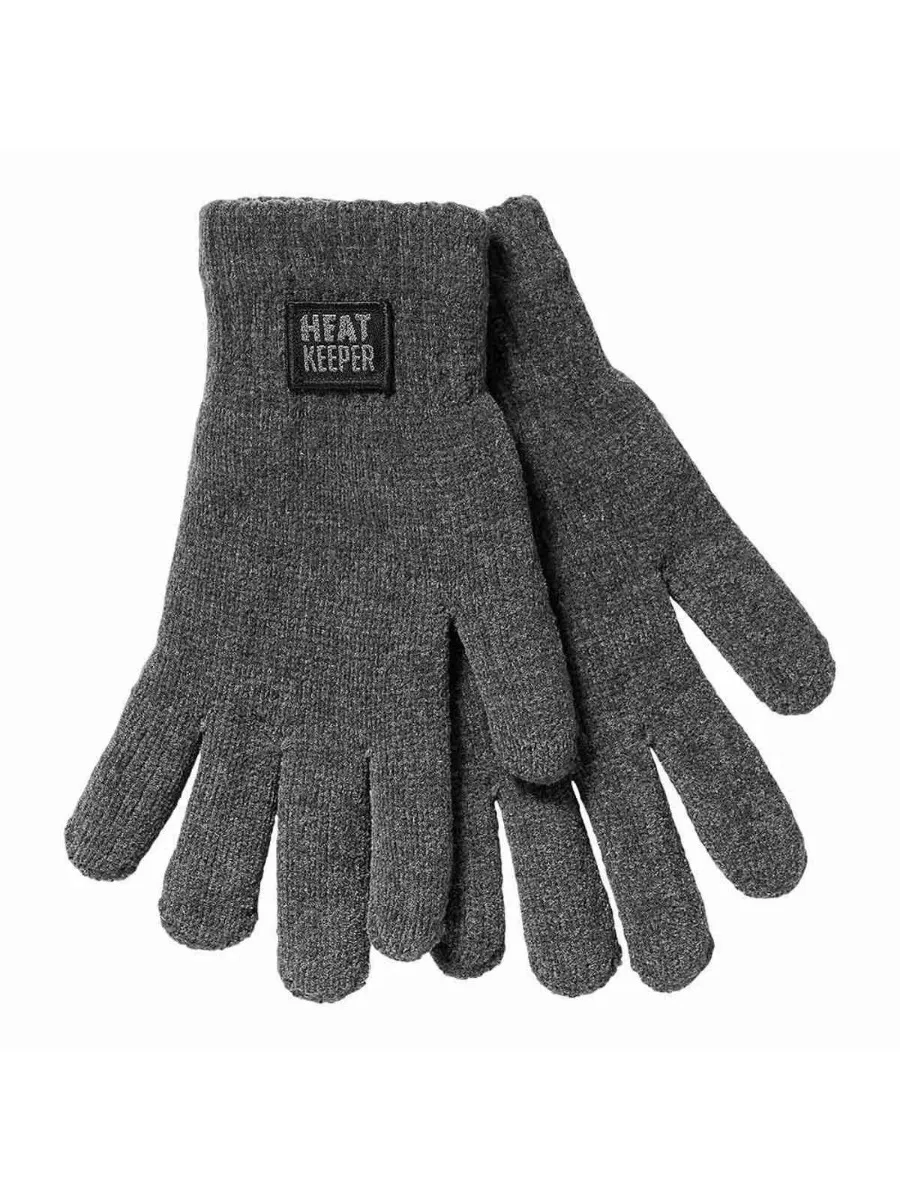 Heatkeeper Dames Winter Set Chenille - Muts + Handschoenen Dark Grey