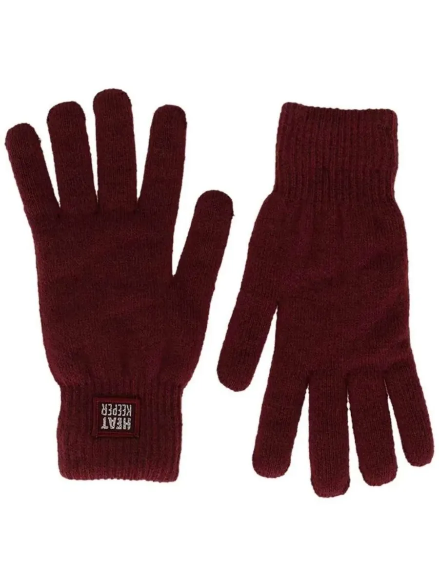Heatkeeper Dames Winter Set - Muts + Handschoenen + Nekwarmer - Burgundy