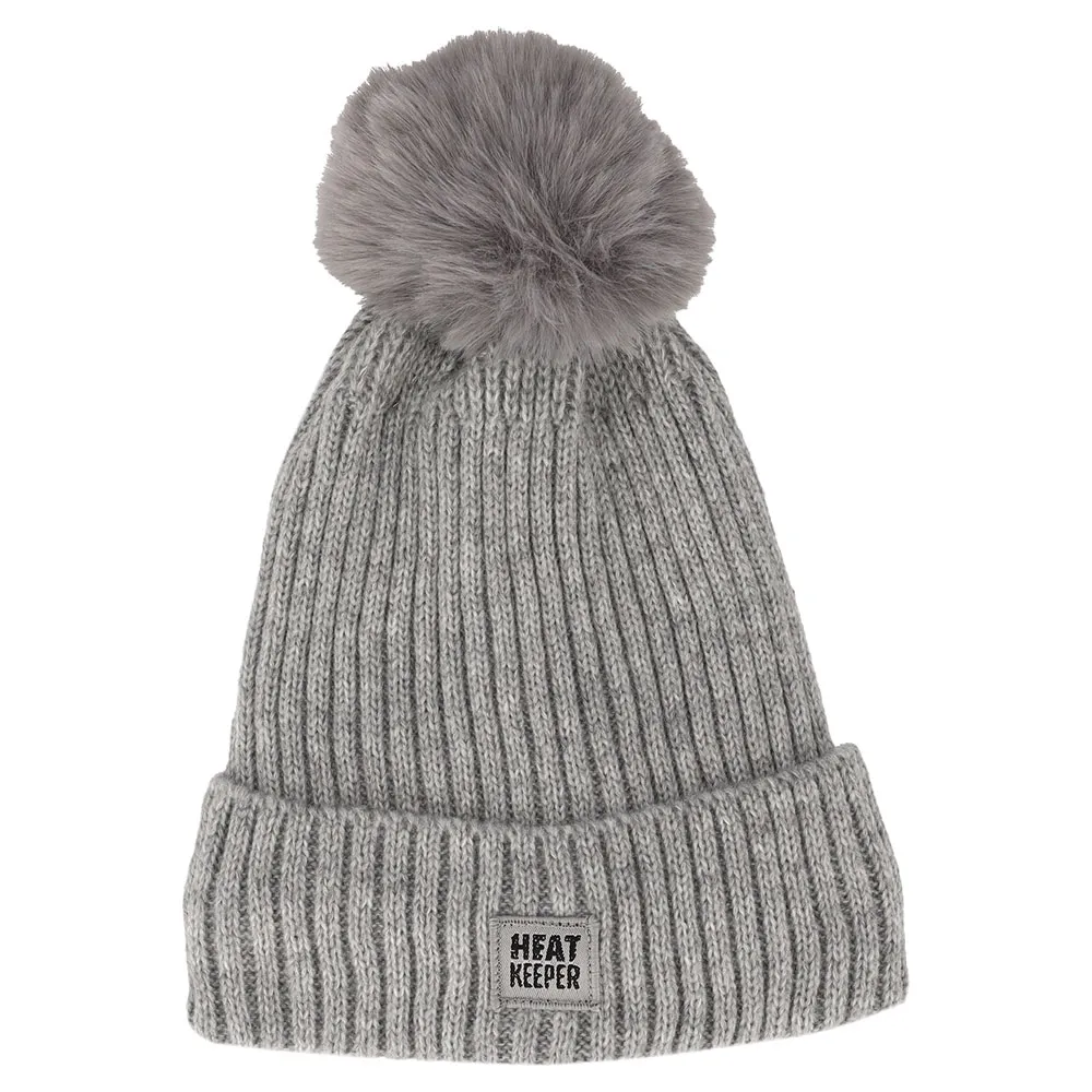 Heatkeeper Thermo Muts met Pompon Dames Grey