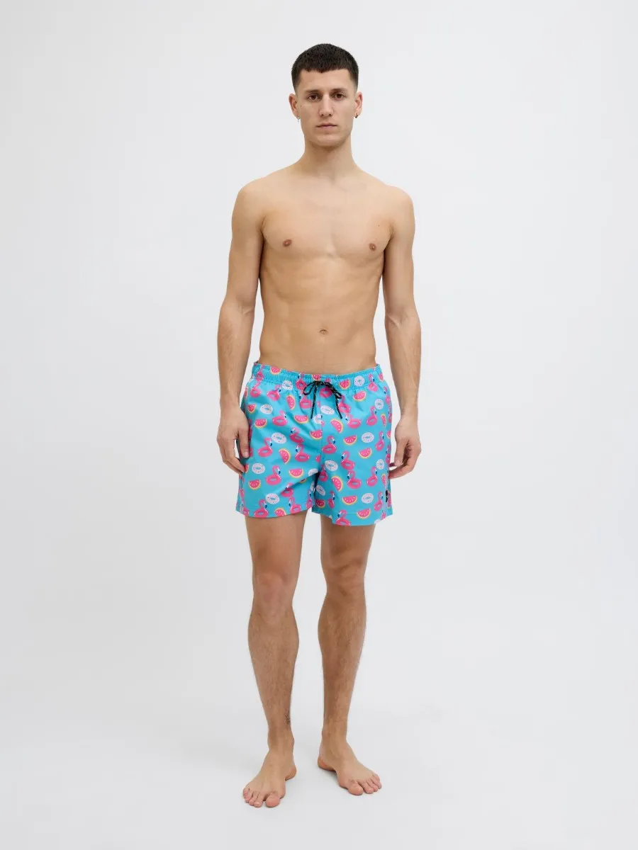 Jack & Jones Zwembroek JPSTMAUI Novelty AOP Scuba Blue
