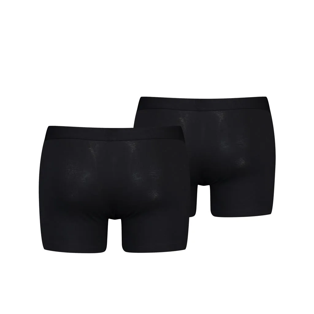 Levi's Boxershorts Solid Basic Organic Cotton 2-pack Black